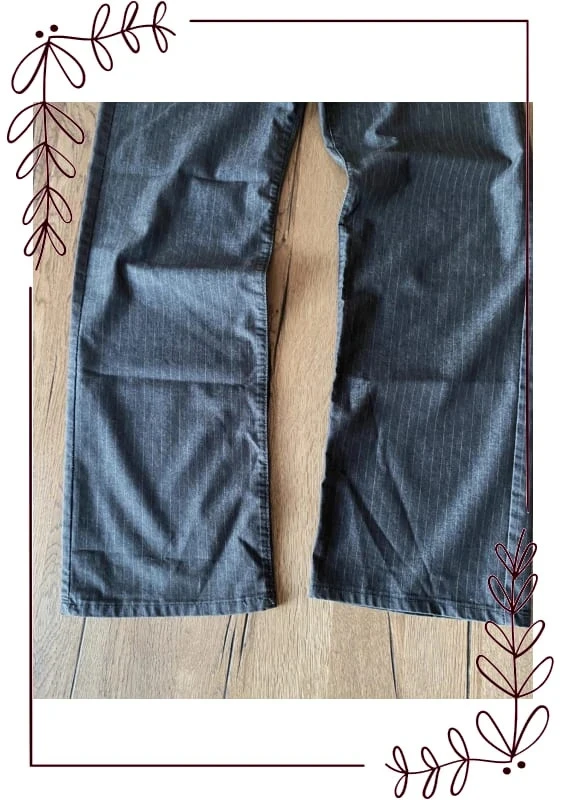 Dark grey straight-leg trousers with fine stripes JULES Size 44, excellent condition – photo 6